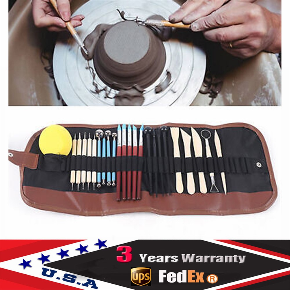Clay Pottery Tool Sculpting Kit Carving Polymer Modeling Ceramic Art Tool Set