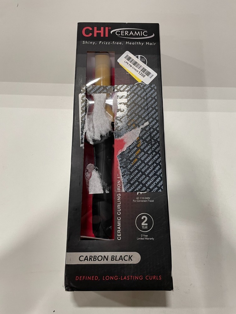 CHI Ceramic Carbon Black 1'' Curling Iron