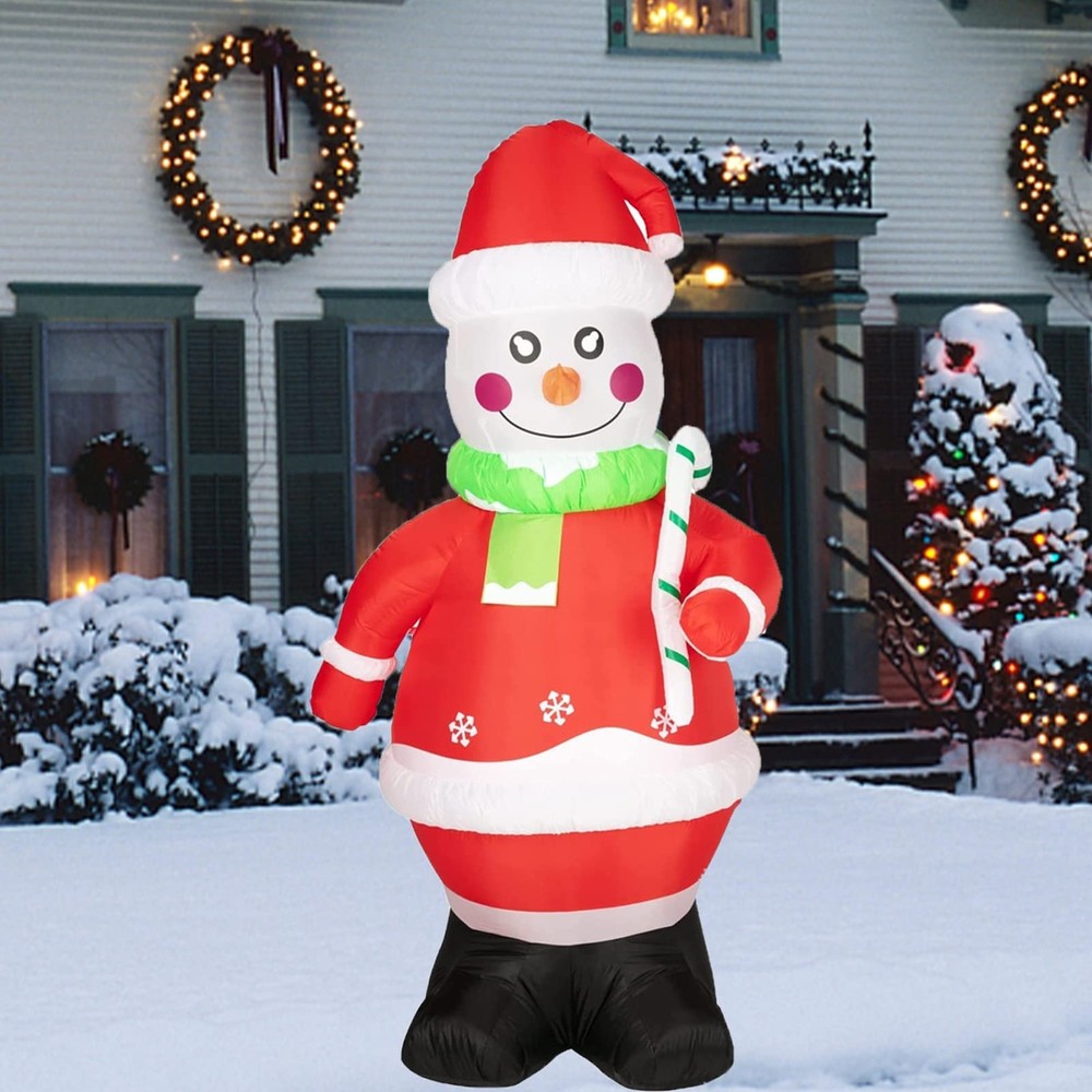 7Ft Inflatable Snowman - Outdoor Christmas Decorations, Xmas Blow Up Yard Dec...