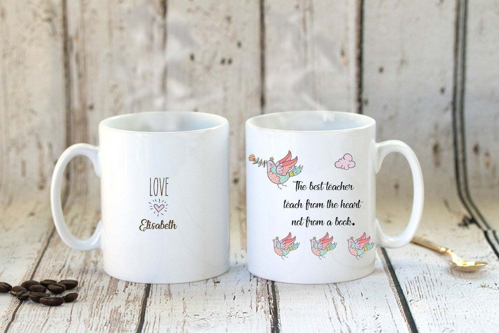 Personalized Teacher Mug Best Teacher Coffee Mug Custom Gift For Teacher  Best