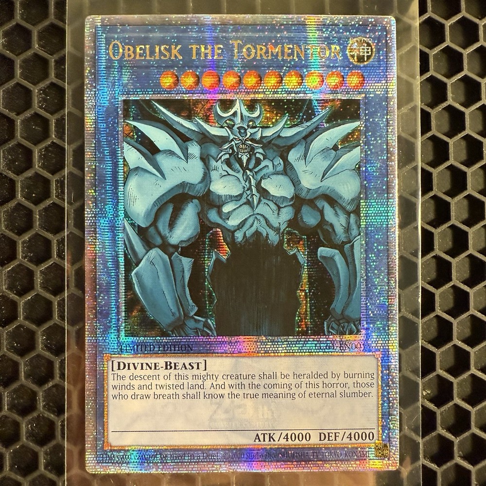 Yugioh Obelisk the Tormentor QCSR 2020 Limited Edition LP Condition