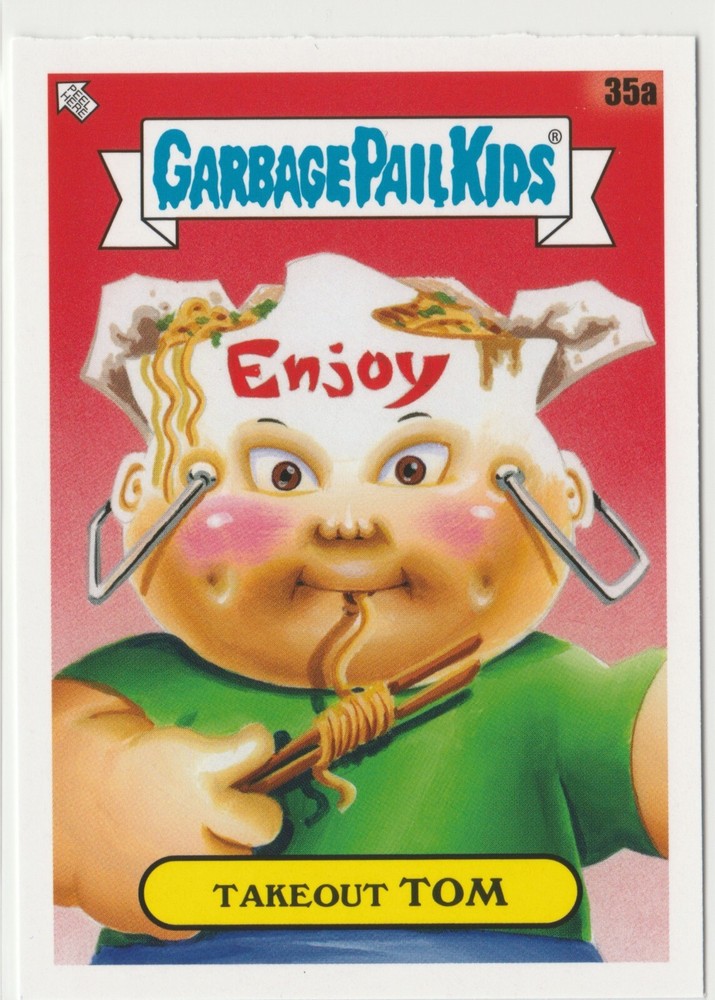 Takeout Tom #35a Garbage Pail Kids GPK 2021 Food Fight Trading Card  