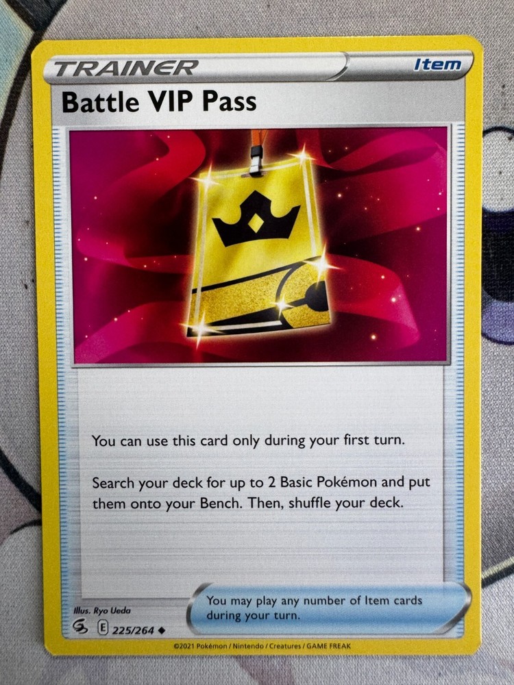 Battle VIP Pass Non Holo English Pokemon TCG BKY756