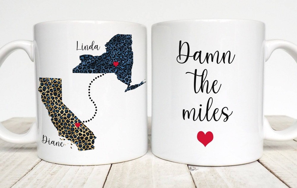 Long Distance Best Friend Gift Friendship Mug Bestie Mug Custom Best Friend Gift