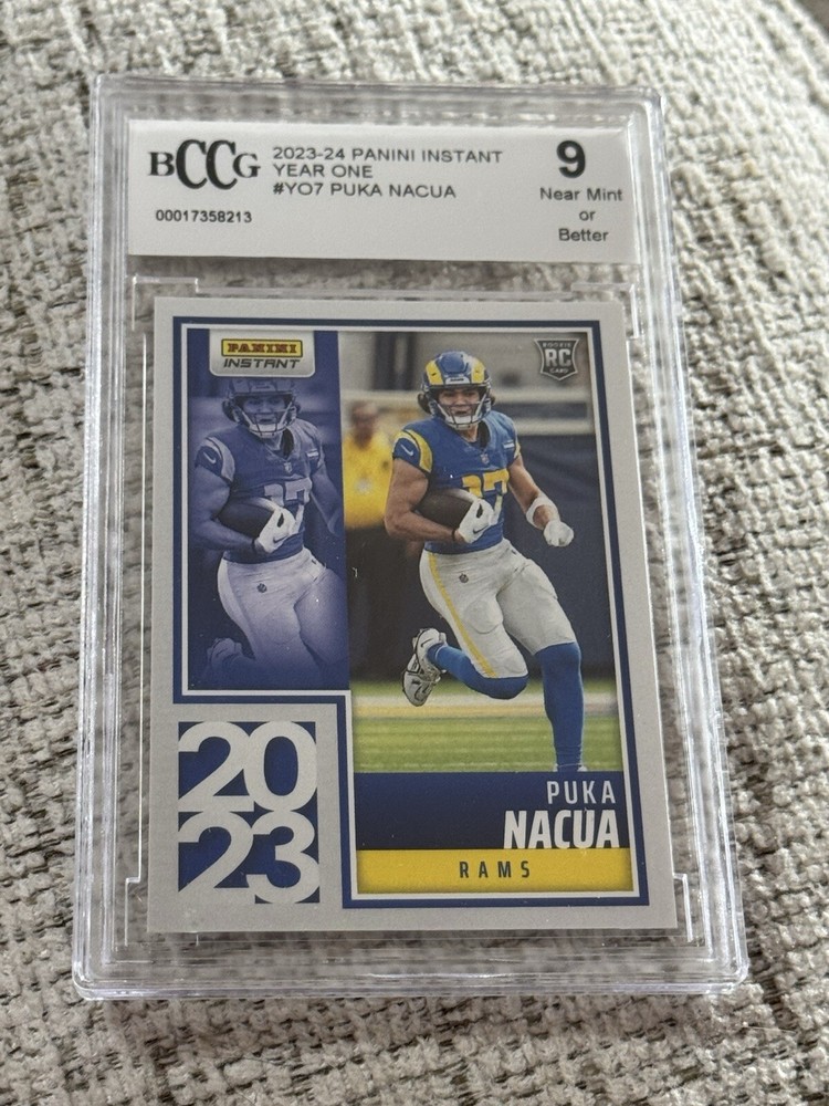 2023 Panini Instant Puka Nacua Year One Rookie RC BCCG 9 #YO7 /3846