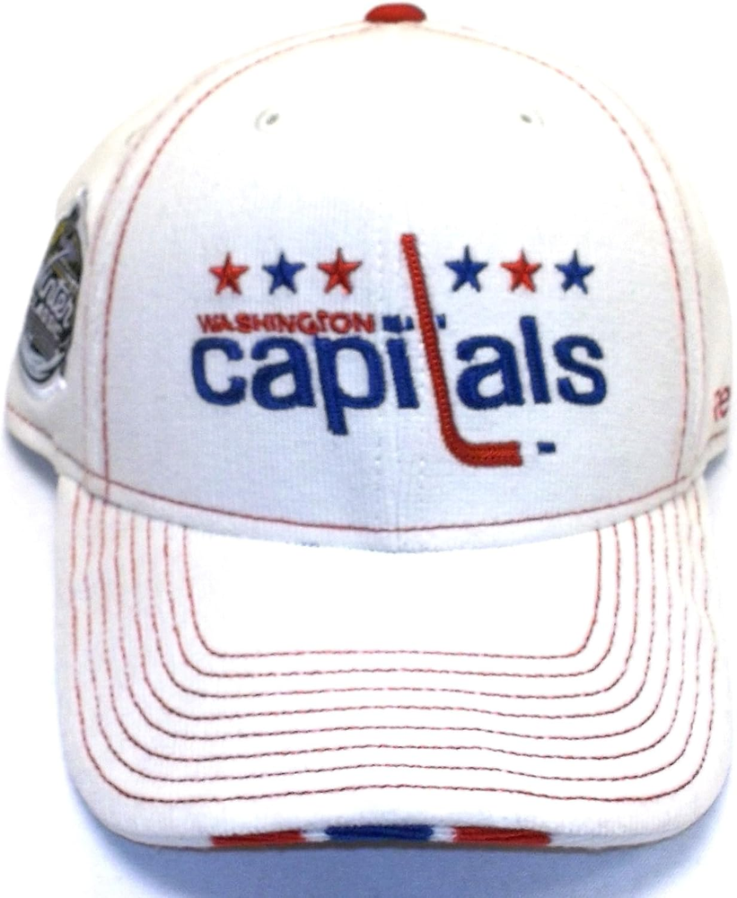 Washington Capitals White 2011 NHL Winter Classic Center Ice Corduroy Flex Fit H