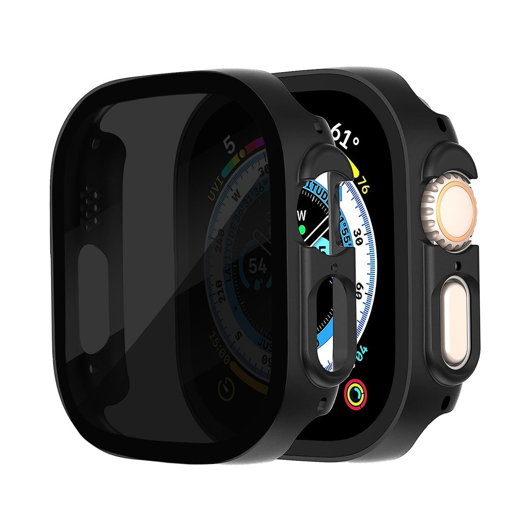 Gaostone 2 Pack for Apple Watch Ultra 2/Ultra 49mm Privacy Screen Protector Case
