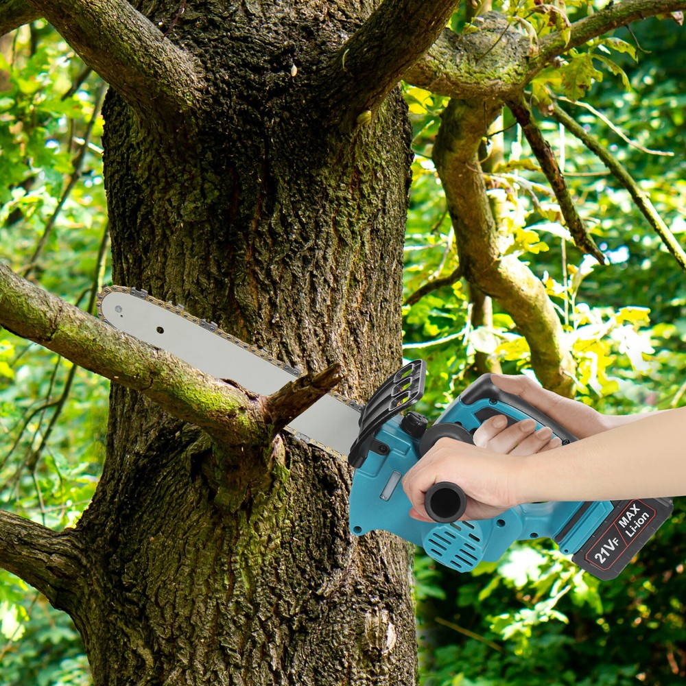 Handheld Rechargeable Electric Chainsaw for Tree Cutting and Pruning
