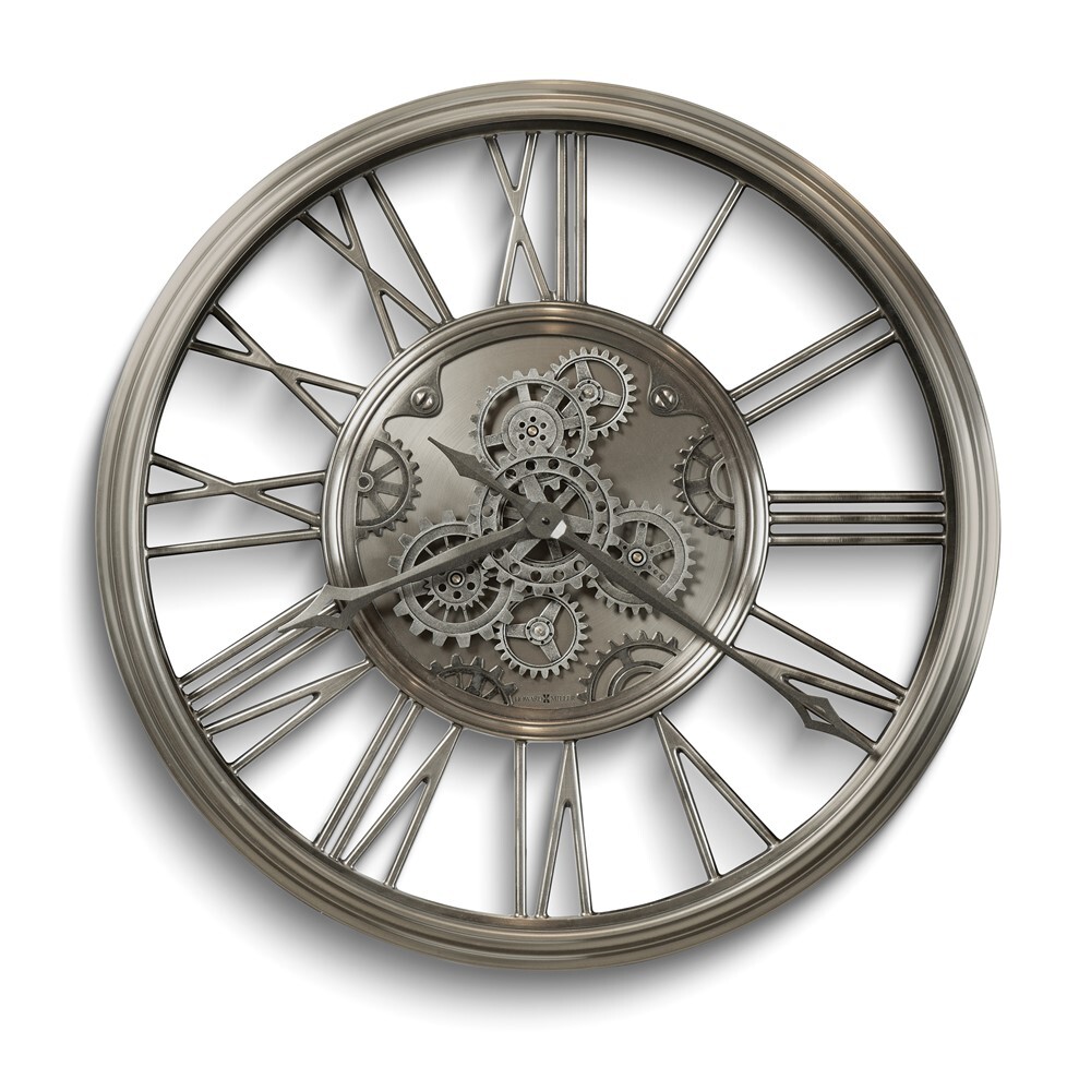 Howard Miller Rafe 34 inch Nickle-finish Metal Wall Clock