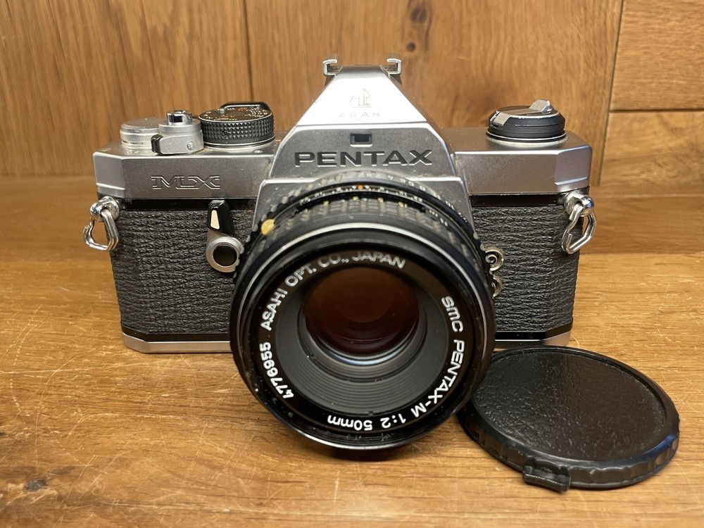 *READ : Near Mint* Pentax MX Film Camera SMC M 50mm F/2 Standard Lens From Japan