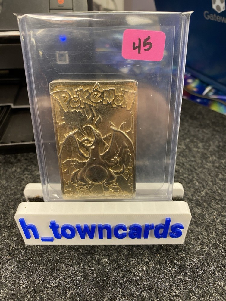 1999 Burger King Charizard 23K Gold Plated Limited Edition Collectible Card