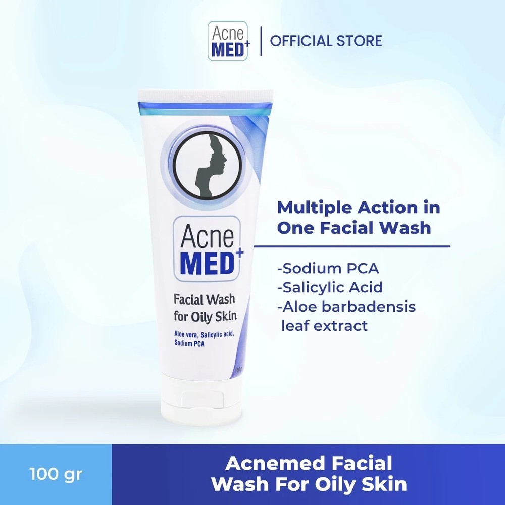 Acnemed Facial Wash 100 g for Oily Skin Moisture Soothes and Calms lnflamed Skin
