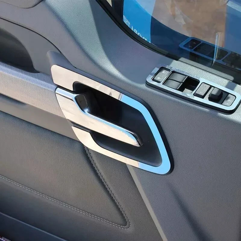 Kenworth T680 T880 Interior Door Handle Trim Pair Set SS