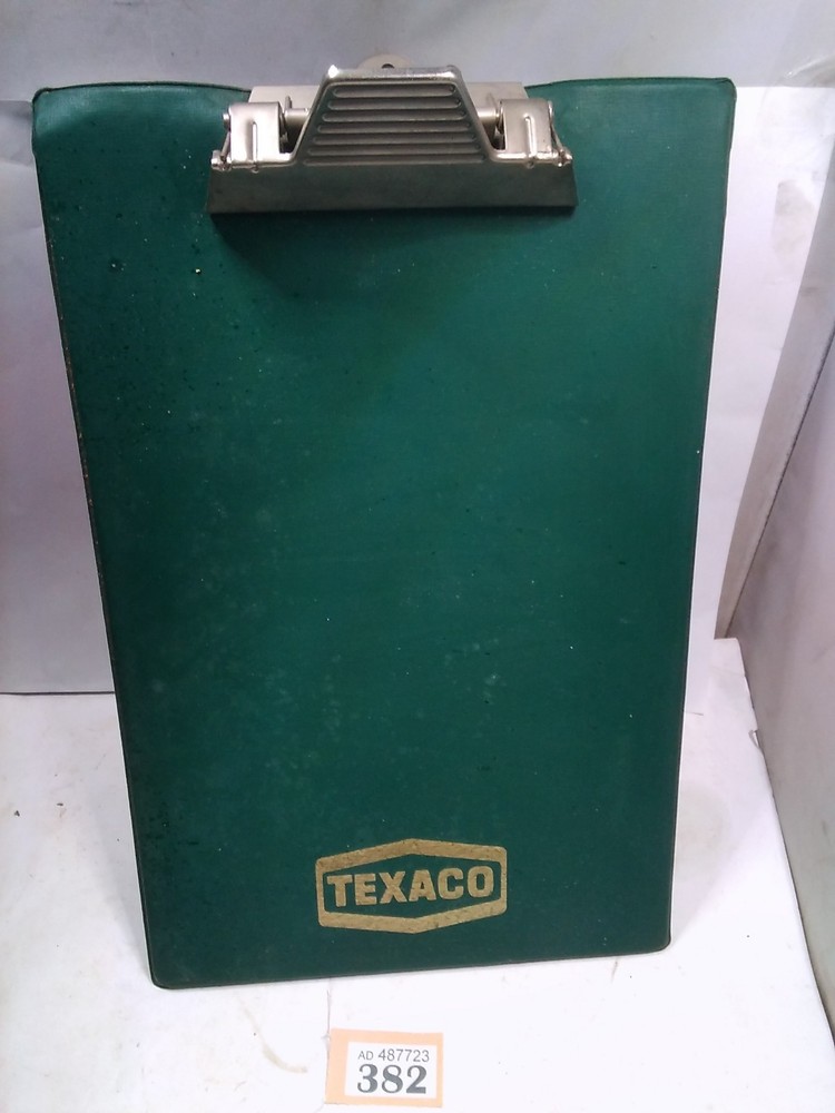 Texaco Garage Vintage Clip Board Clipboard Oil Petrol Item