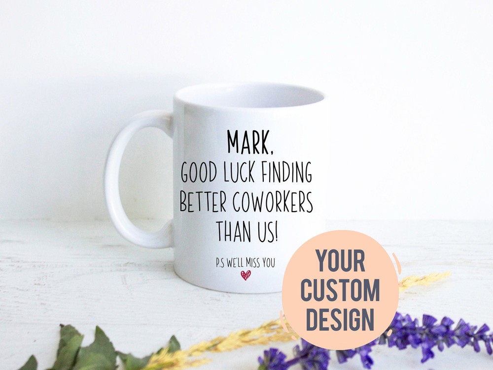 Personalized Coworker Gift Funny Coworker Mug Coworker Farewell Custom Goodbye