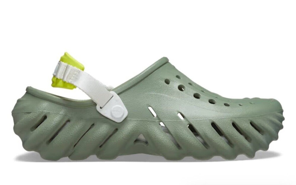Crocs Echo Clogs Sandals Shoes Sport Mode Moss Green Men's Size 10 207937-308