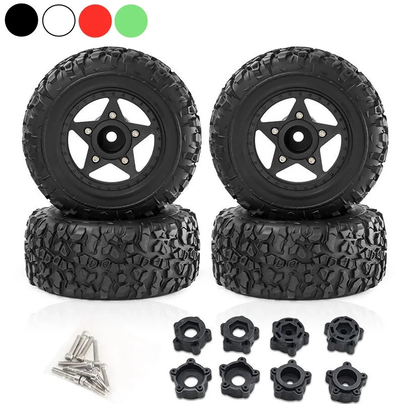 1/8 1/10 Short Course Truck Tire with 12mm 14mm 17mm Wheel Hex for TRAXXAS Slash