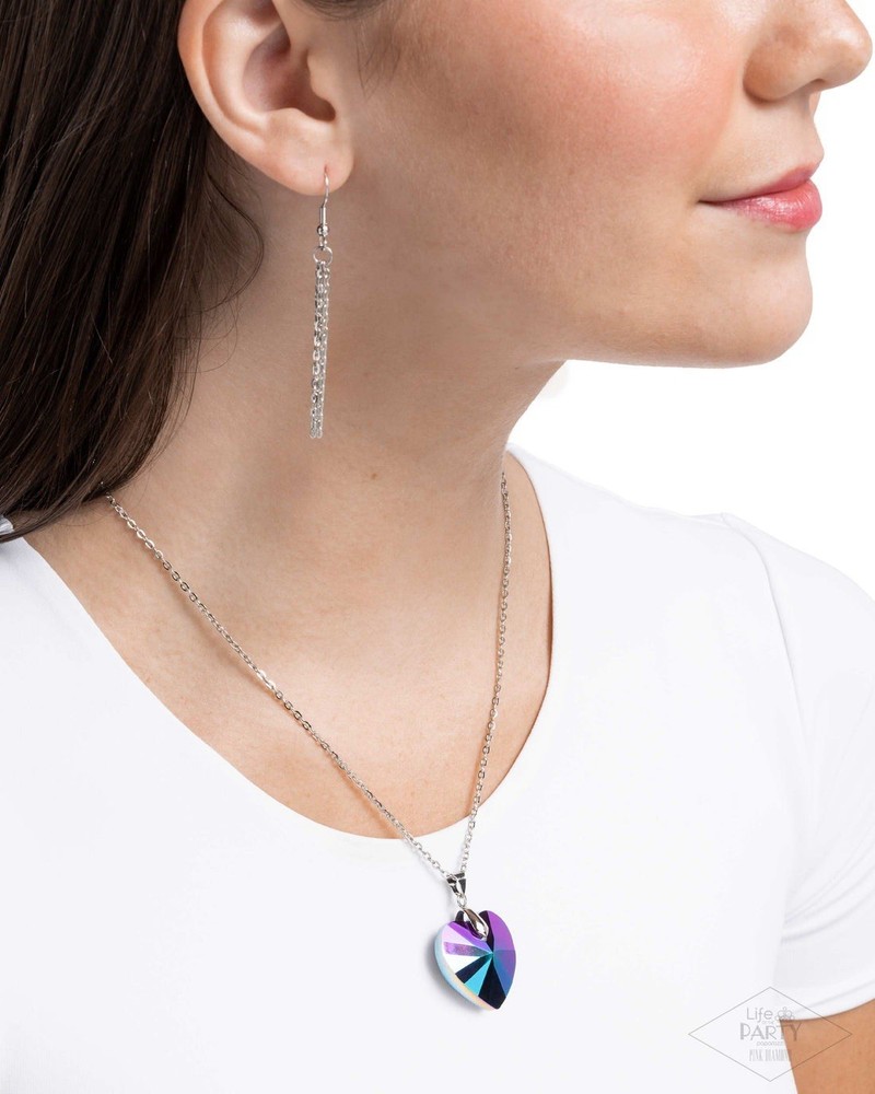 New Paparazzi Jewelry-Love Hurts Necklace-Multicolor