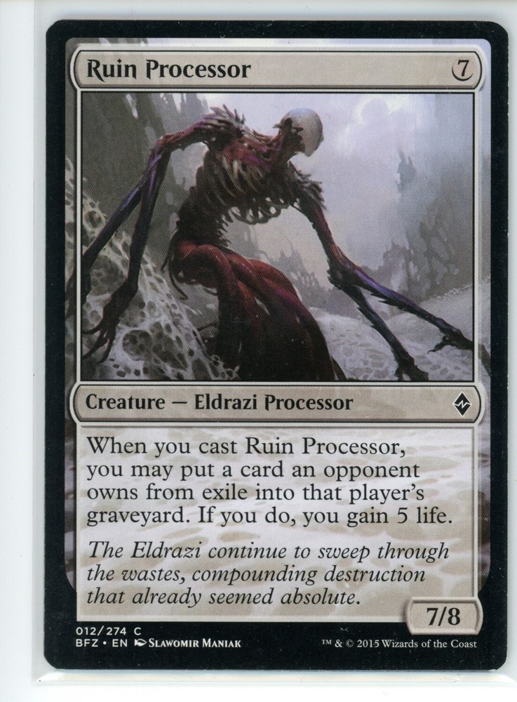 RUIN PROCESSOR Battle for Zendikar #12 BFZ(LP)(MTG)