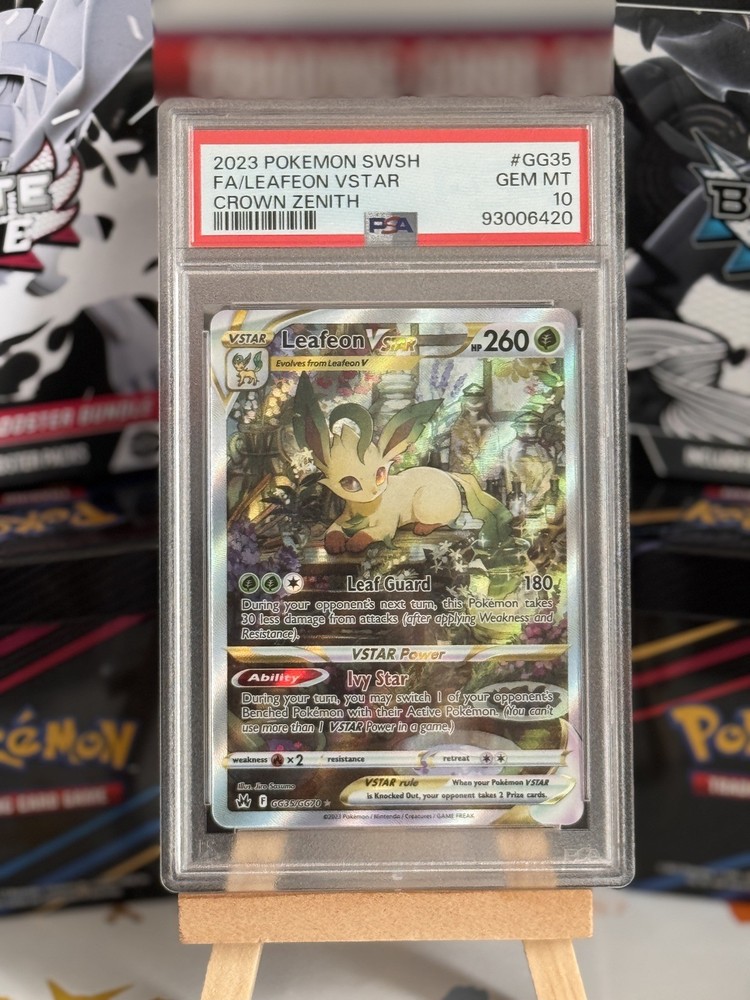 POKEMON 2023 Crown Zenith Full Art LEAFEON VSTAR #GG35 PSA 10 Gem Mint RARE