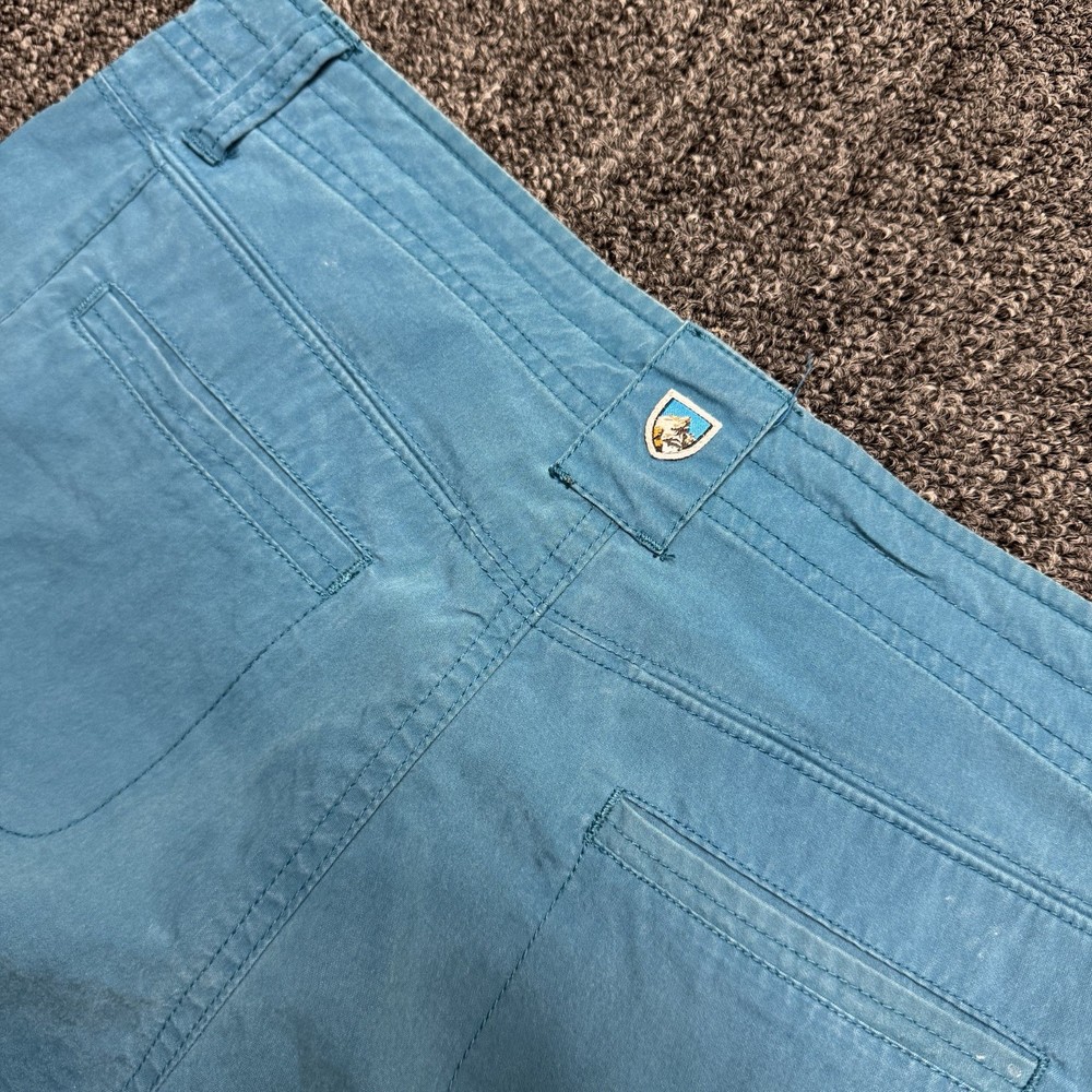 Kuhl Shorts Womens 10 Blue Kliffside Cargo Utility Hiking Outdoor