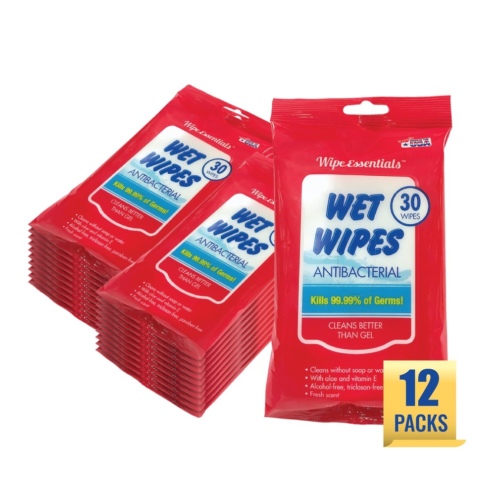 WipeEssentials Hand Sanitizer Wipes for Adults & Kids - Pack of 360