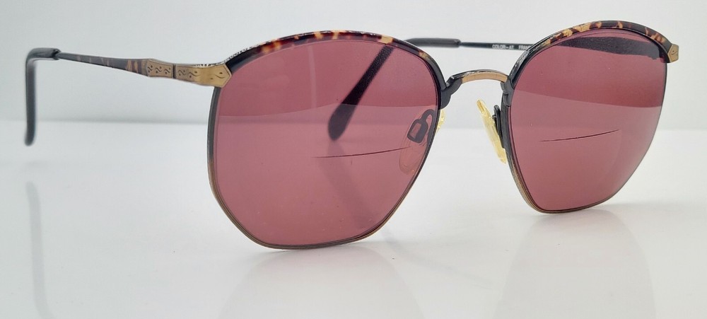 Vintage Charmant G015 Brown Gold Oval Sunglasses Japan Frames Only