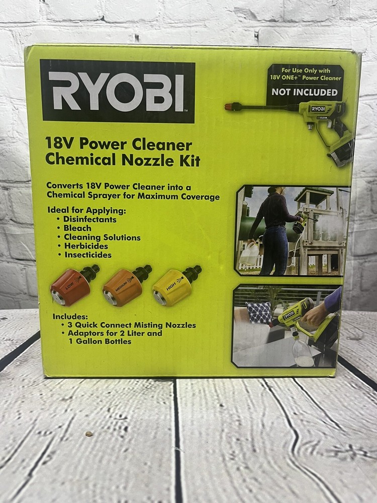 Ryobi 18v Power Cleaner Chemical Nozzle Kit Open Box