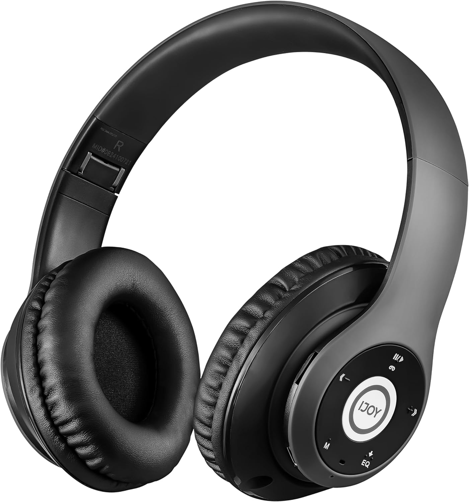 Wireless Bluetooth Over-Ear Headphones with Built-In Mic Foldable Design Wired Option