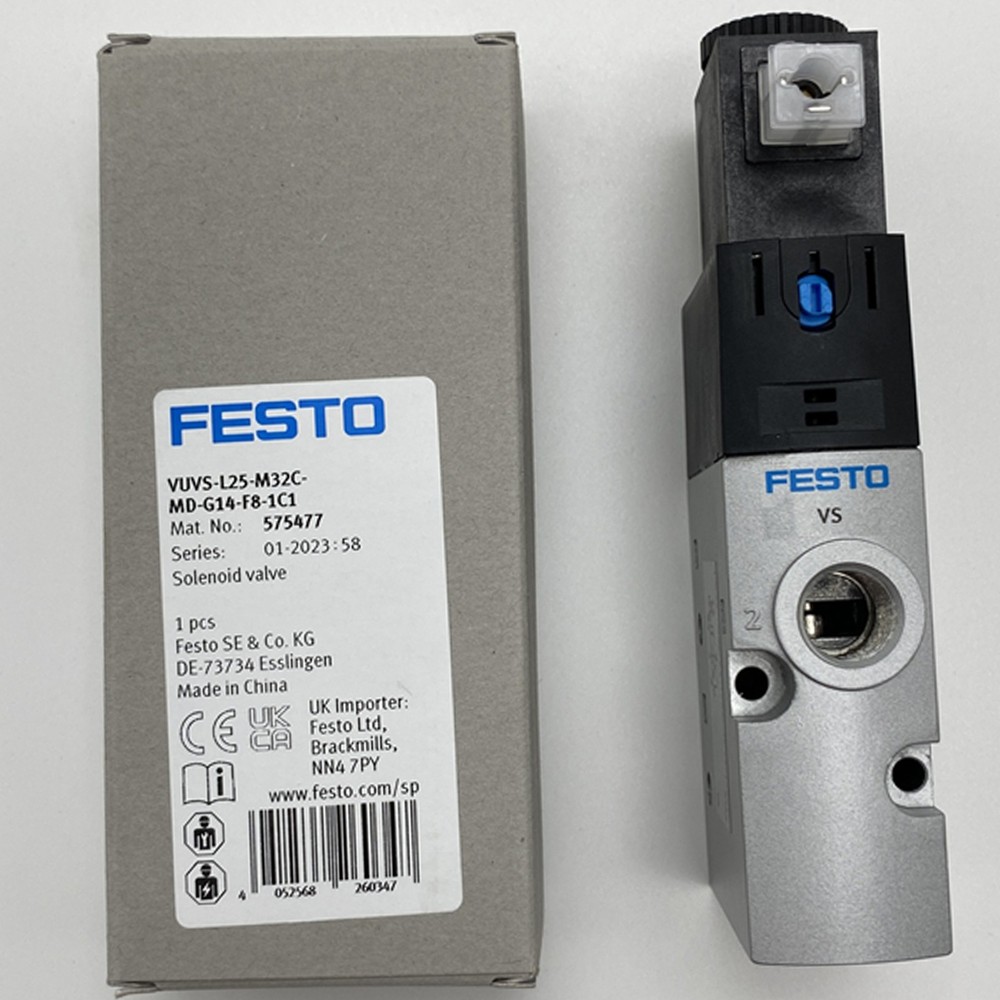 one NEW FESTO Solenoid Valve VUVS-L25-M32C-MD-G14-F8-1C1 575477