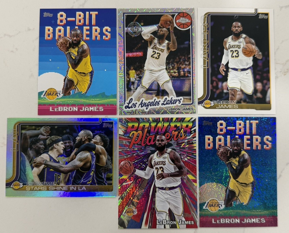 2025-26 LeBron James Lot Topps Basketball - Los Angeles Lakers