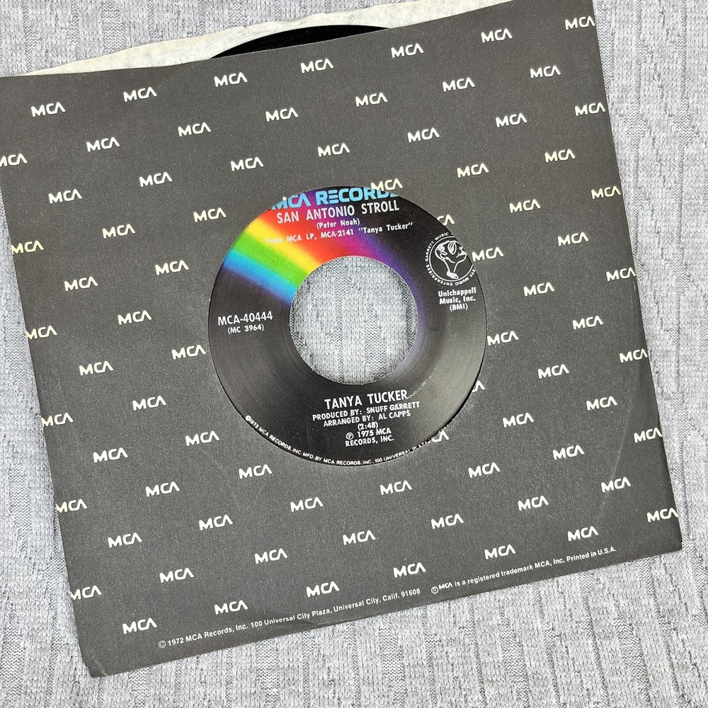 Vintage 45 RPM record Tanya Tucker Mca Records Country Western blues Rock Roll