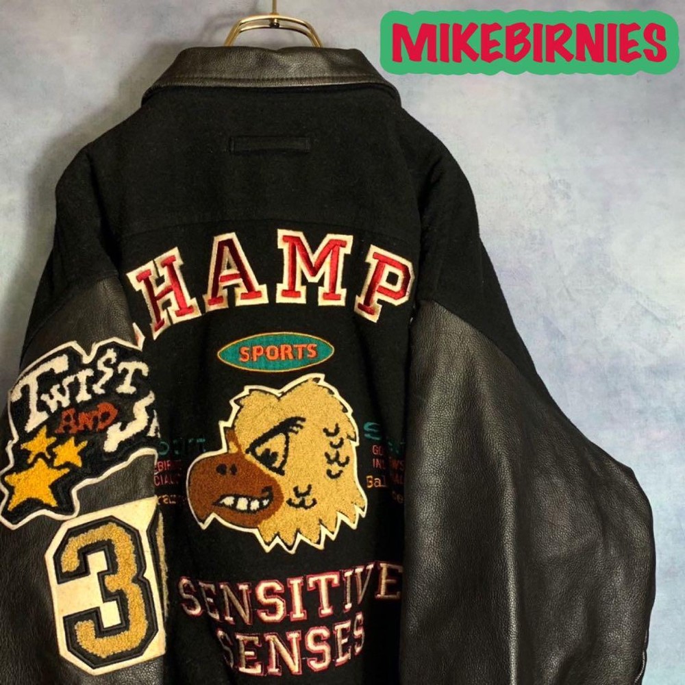 Mikebirnes Unisex Embroidery Stadium Blouson Jacket Size L Unique Design