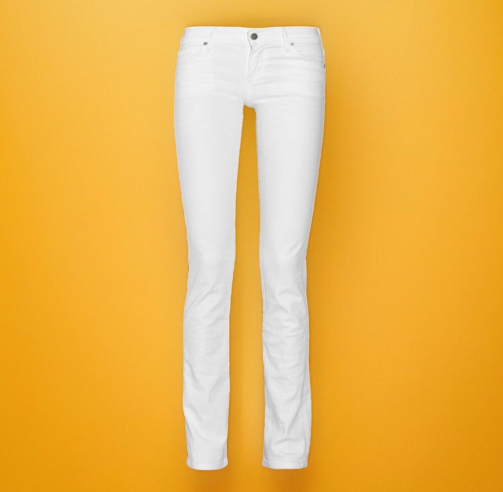 Save Now! $159 Citizens Of Humanity Ava White Straight Leg Jeans Size 24