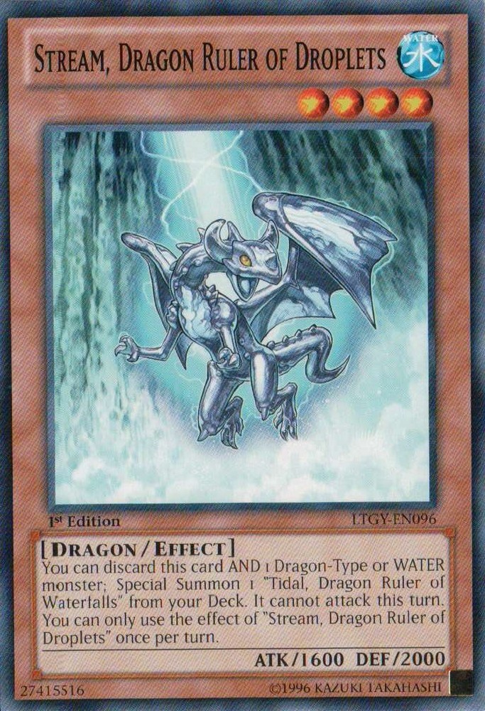 1x Stream Dragon Ruler of Droplets LTGY-EN096 Common Unlimited Edition