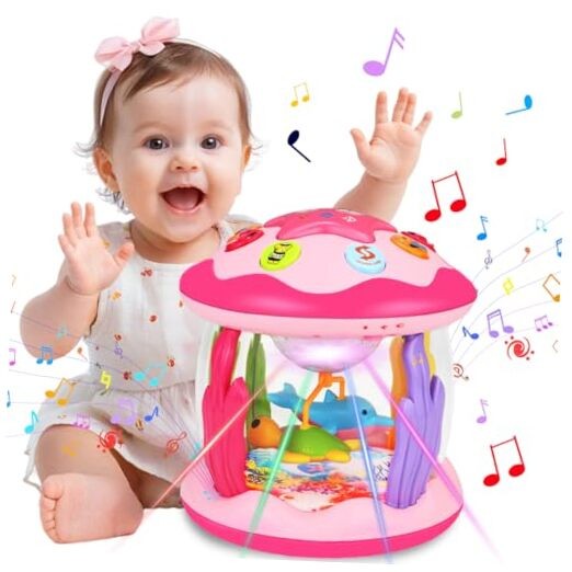 Hapyland Ocean Light Up Baby Toy for Girls 6-12 Months