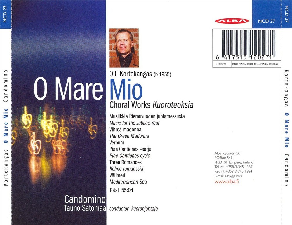 CANDOMINO CHOIR O MARE MIO NEW CD