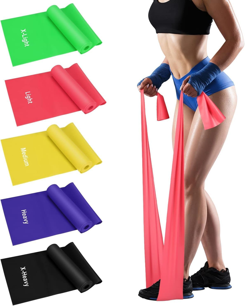 Exercise Bands for Working Out, Resistance Bands Set with 5 Resistance Levels, S