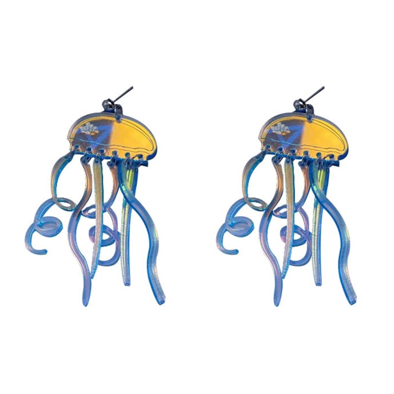 Fashion Jellyfish Pendant Earrings for Girl Women Friend Ocean Animal Earring
