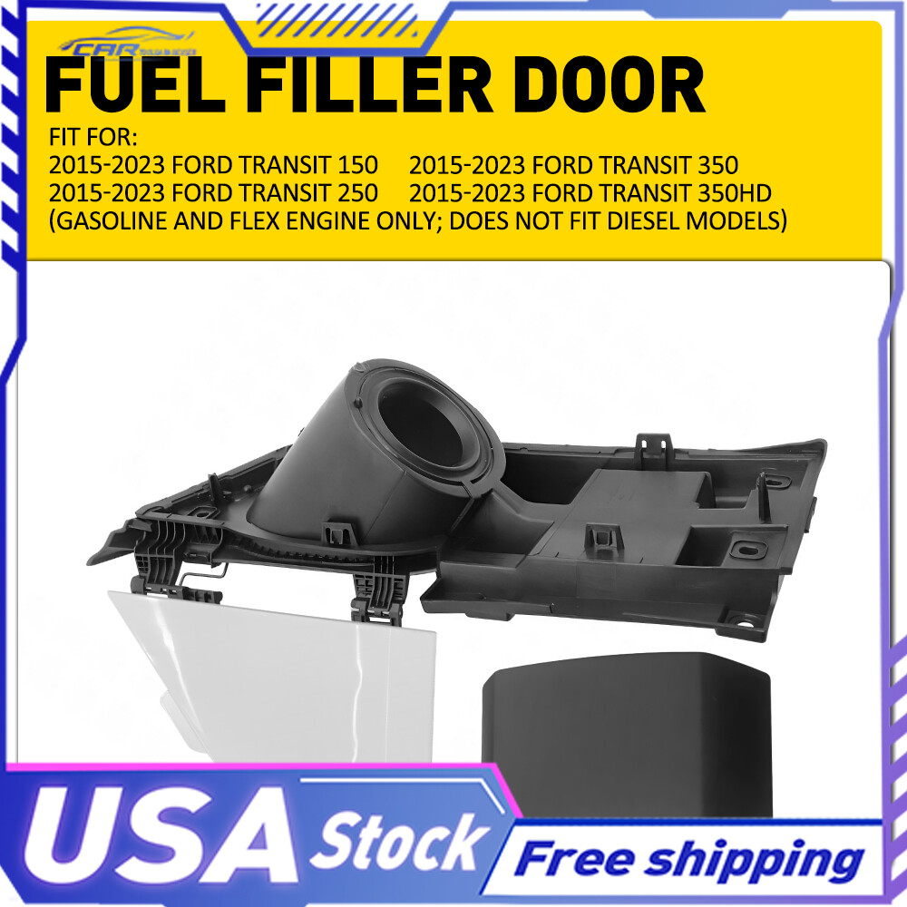 Van Gas Cover Molding + Trim Fuel Filler Door For Housing 2015-23 Transit Ford
