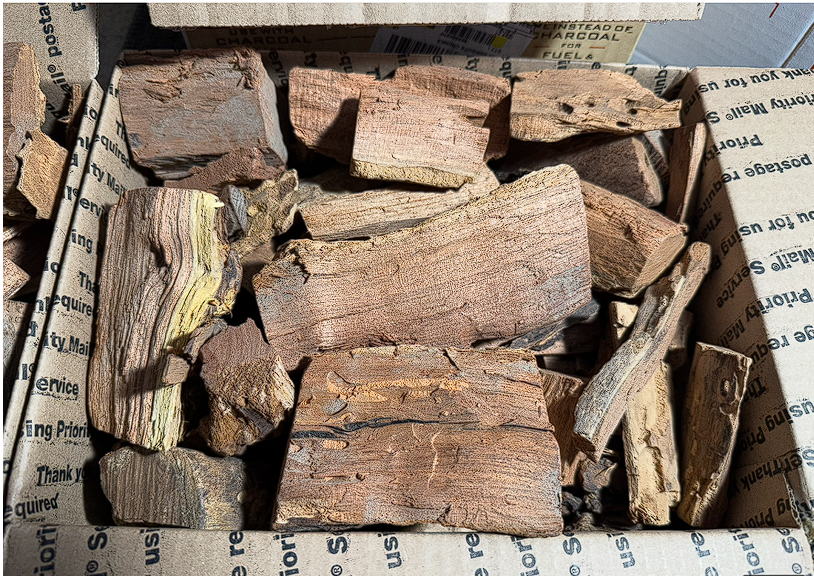 ALL NATURAL MESQUITE Wood CHIPS and CHUNKS for Smoking BBQ Grilling Smoker 6LBS+