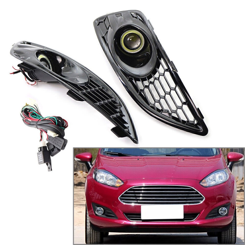 1 Pair Car Front Side LED Fog Lamp Light For Ford Fiesta 2012-2016 2015 2014 13