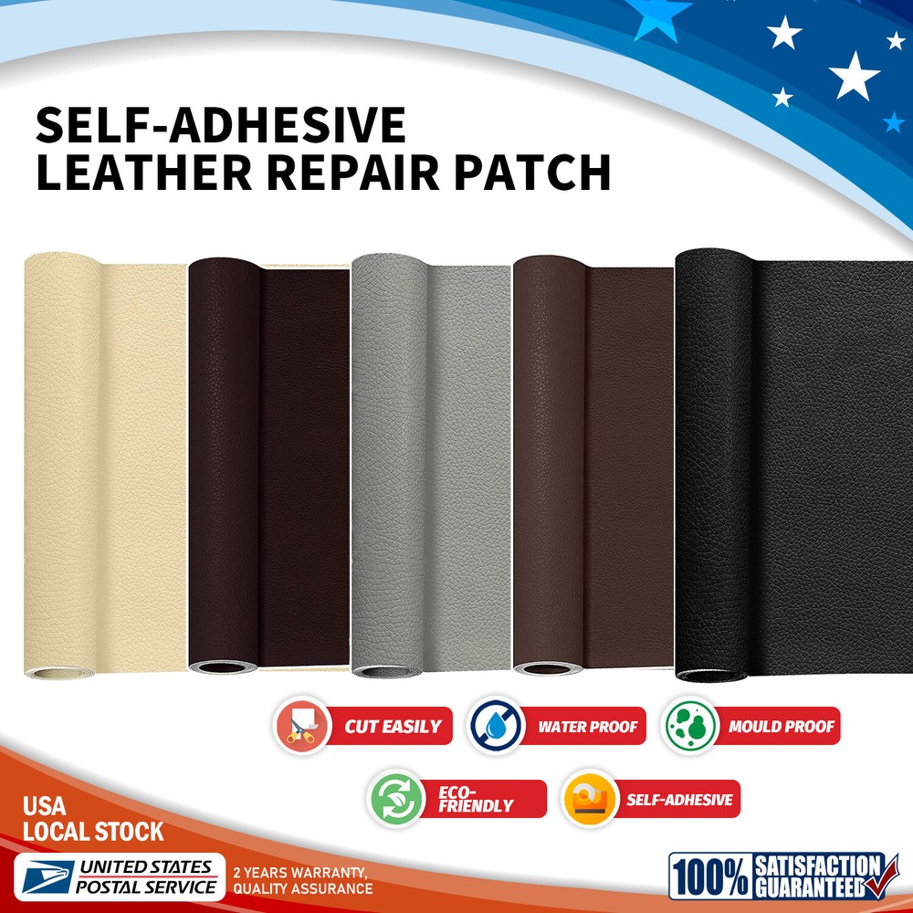 Self Adhesive Faux Leather Fabric Sticker Cushion Repair Patches Crafts