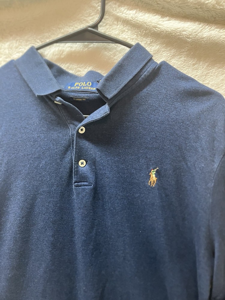 Polo Ralph Lauren Men's Classic Fit Cotton Polo Shirt Medium Dark Navy Size M