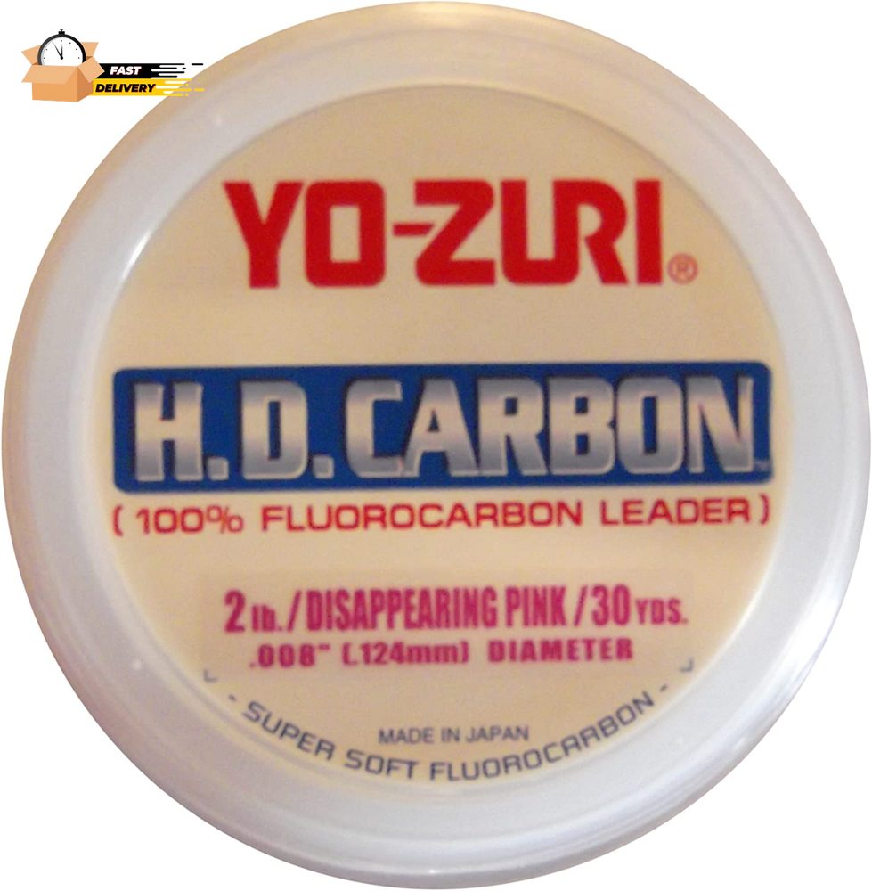 HD Carbon Disappearing Pink 30 Yards Fluorocarbon Leader