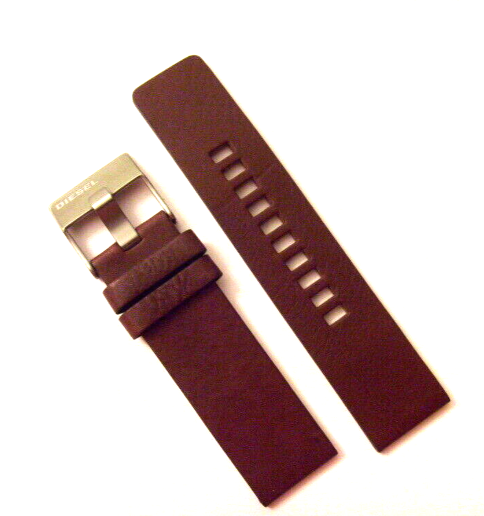 DIESEL Original Replacement Leather Strap DZ4387 Watch Strap Brown 24 Mm