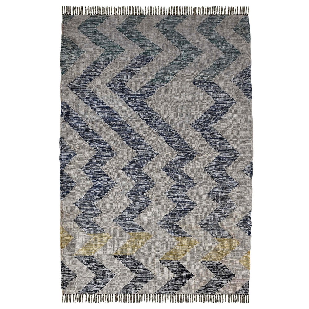 Handmade Modern 3x5 ft Wool Jute Flatwoven Washable Rug for Living Room Bedroom