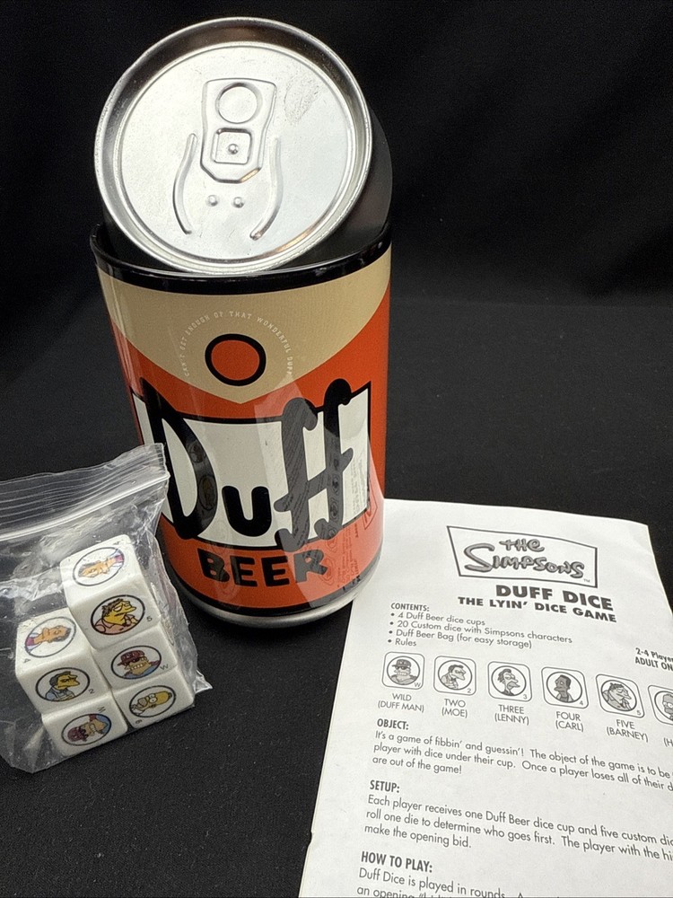 The Simpsons Duff Beer Can 5.5