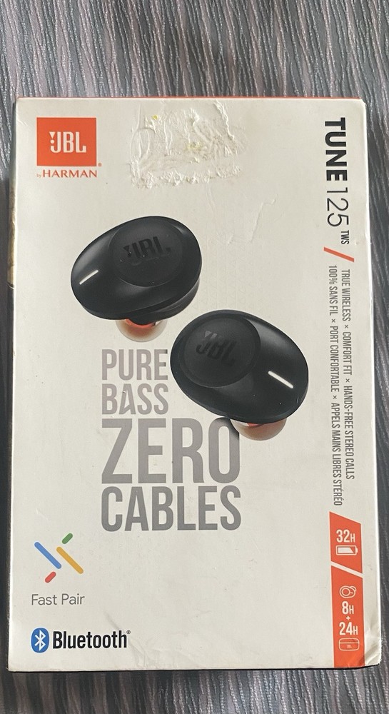 NIB JBL Tune 125TWS Wireless Bluetooth Earbuds In-Ear Headphones