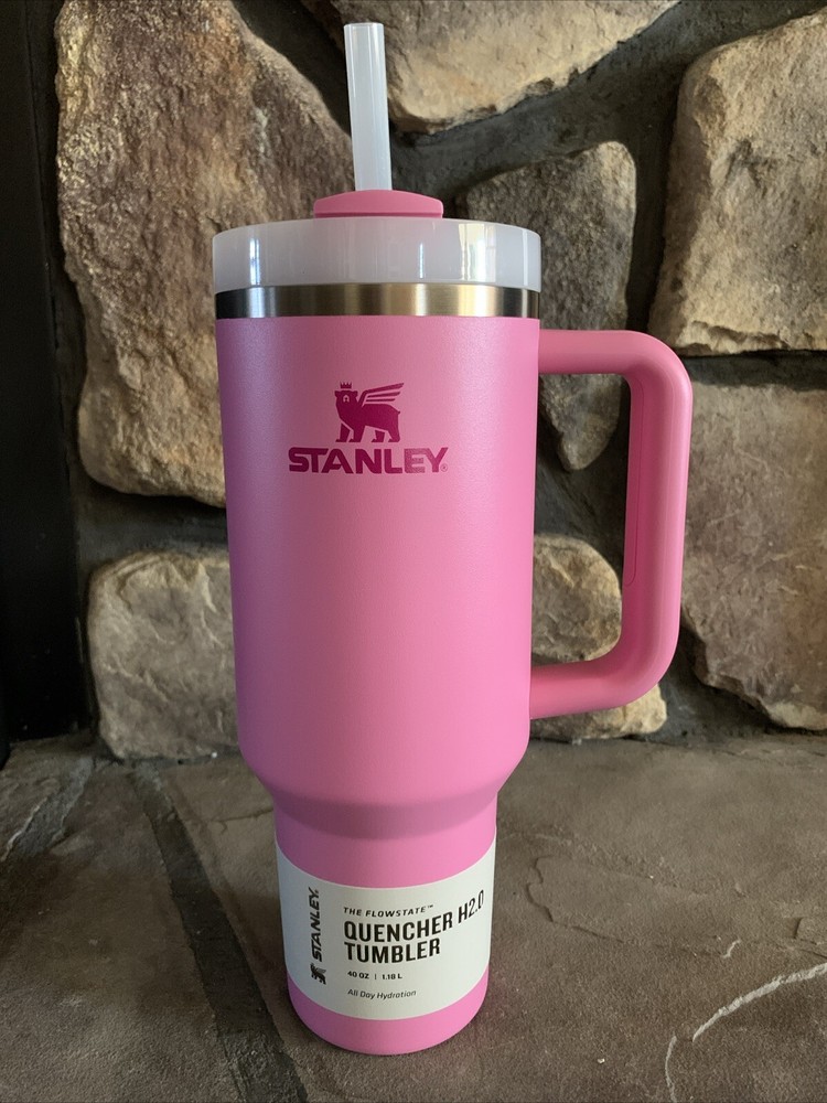 Stanley Stainless Steel Quencher Tumbler 40oz - Peony Pink New In Box